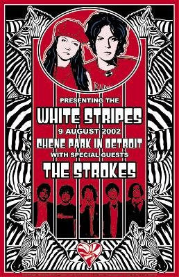 White Stripes-Chene Park-screenprint