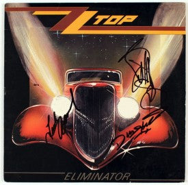ZZ Top Signed Album - Eliminator