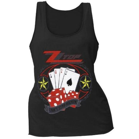 Zz Top - Cards Ladies Tank Top
