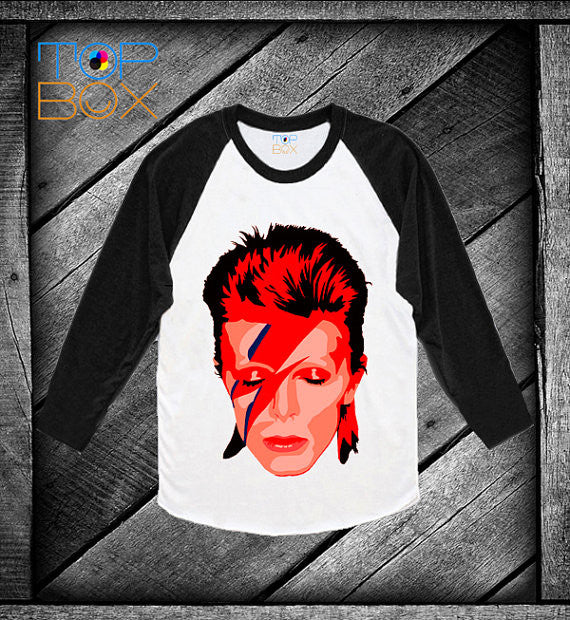 Bowie Ziggy Stardust Women's Baseball Shirt