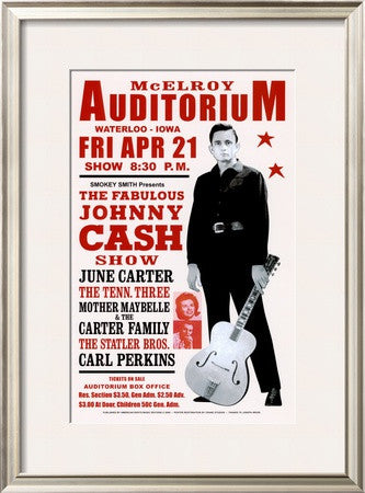 Johnny Cash in Concert, 1967 By Dennis Loren