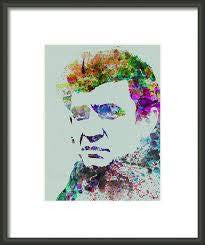 Johnny Cash Watercolor Painting