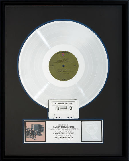 Grateful Dead - American Beauty RIAA Platinum Hologram Sales Award (Warner Bros. WS 1983, 1970).