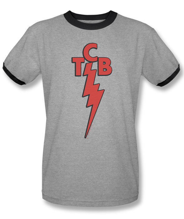 Elvis Presley ringer t-shirt TCB adult heather black
