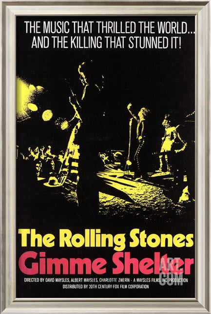 Gimme Shelter Framed Art Rolling Stones 1970