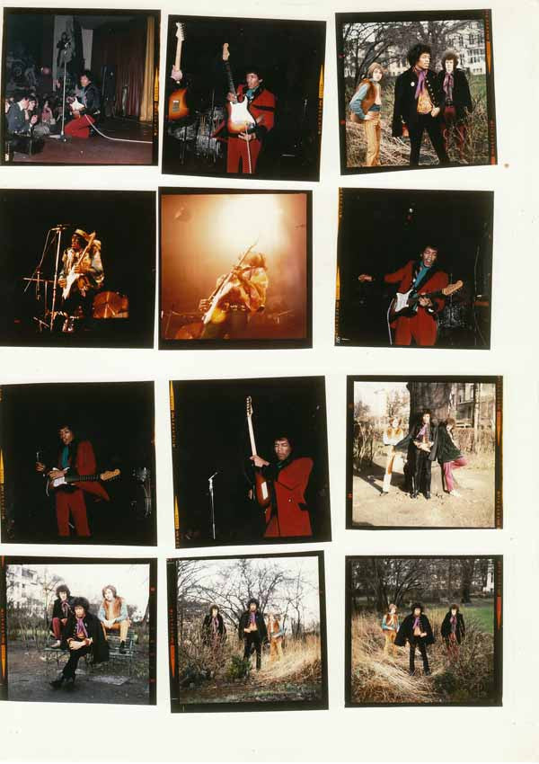 Jimi Hendrix – Color Proof Sheet