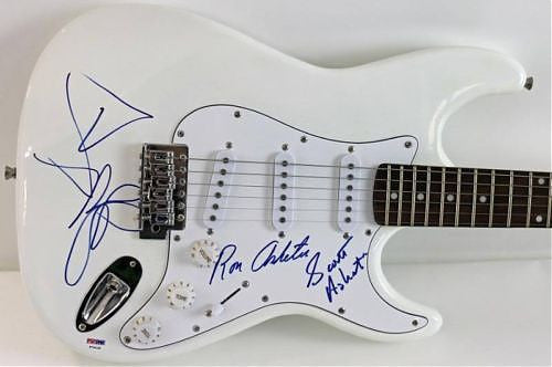 Iggy Pop & The Stooges Scott & Ron Ashton Authentic Signed Guitar Psa #p74126