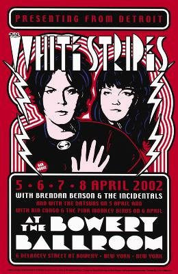 White Stripes-Bowery Ballroom-screenprint