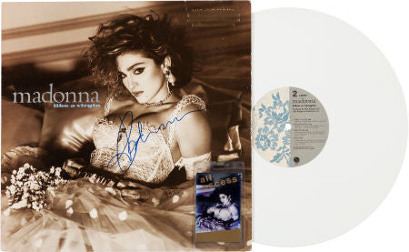 Madonna Signed Like A Virgin White Vinyl Promo LP