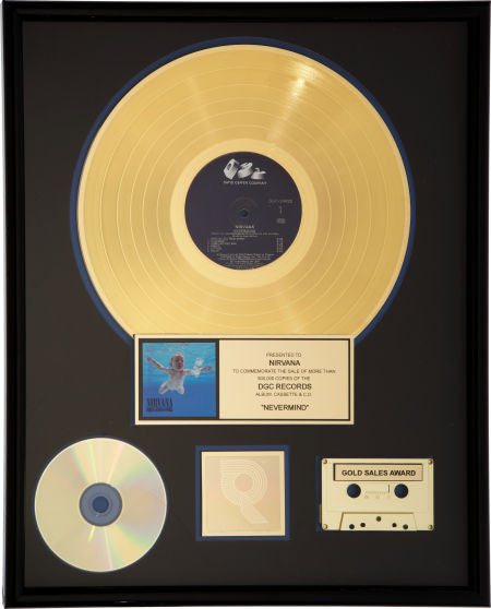 Nirvana RIAA Gold Record Award for Nevermind