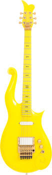 Prince Personally-Owned and Stage-Played Custom Yellow Cloud Guitar.