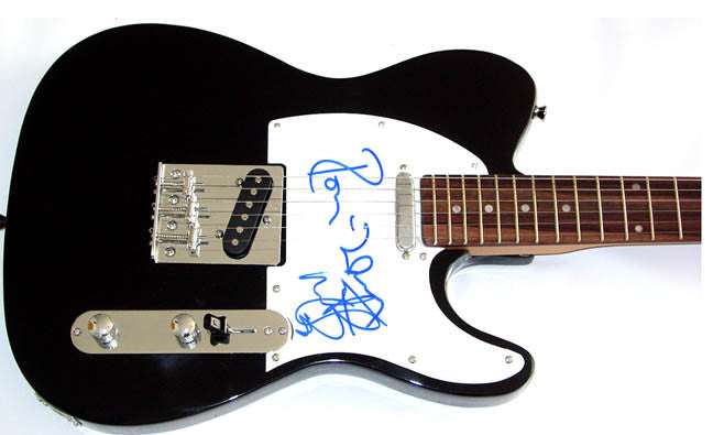 Rolling Stones Ron Wood Charlie Watts Signed Guitar PSA/DNA