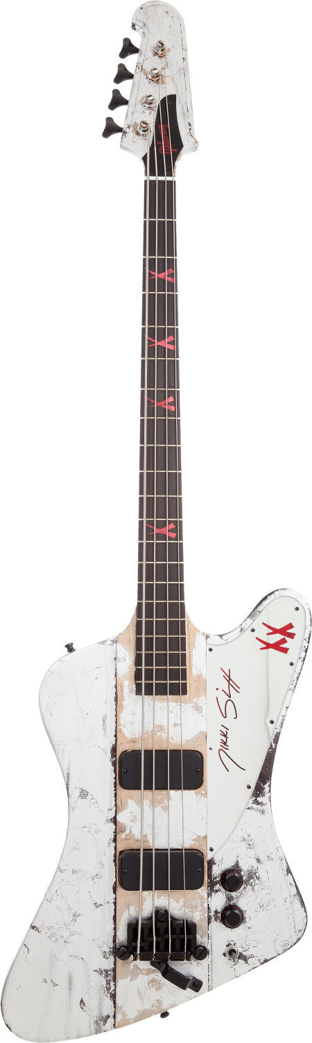 Mötley Crüe - Nikki Sixx Owned and Played Gibson Thunderbird Gold Foil Bass Guitar
