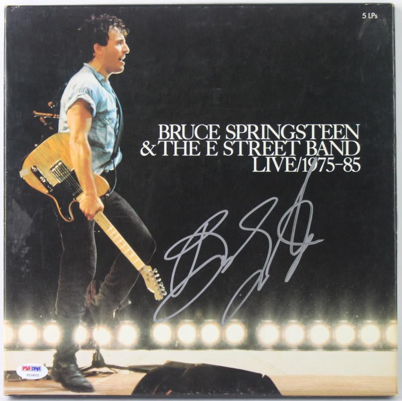 BRUCE SPRINGSTEEN E-STREET BAND BOX SET AUTHENTIC SIGNED ALBUM COVER PSA/DNA V10622