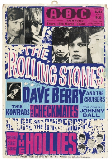 The Rolling Stones Promotional Poster Eric Easton