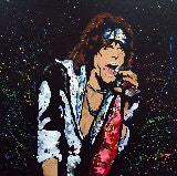 Steven Tyler Original Acrylic Painting - 30W x 30H Inches