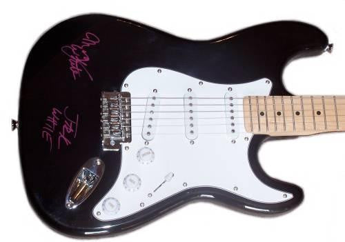White Stripes Autographed Guitar