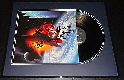 ZZ Top Group Signed Framed 1985 Afterburner Record Album Display