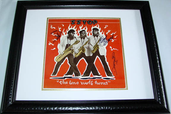 ZZ Top Autographed Signed Framed Album PSA/DNA &Video Photo