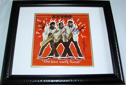 ZZ Top Autographed Signed Framed Album PSA/DNA &Video Photo