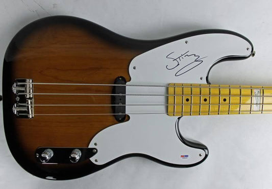 STING THE POLICE AUTHENTIC SIGNED FENDER PRECISION BASS GUITAR PSA/DNA #V68448