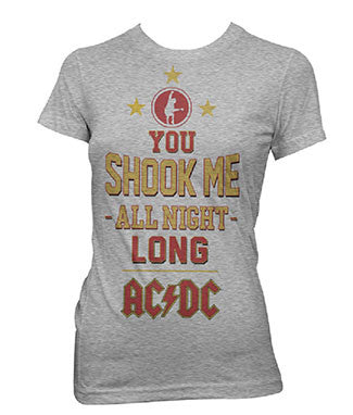 AC/DC shook me all night long women's shirt