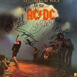 ACDC Band Signed Let There Be Rock Album