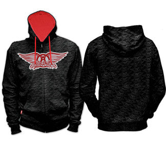AEROSMITH ROCKIN LIGHTWEIGHT ZIP FLEECE SHIRT