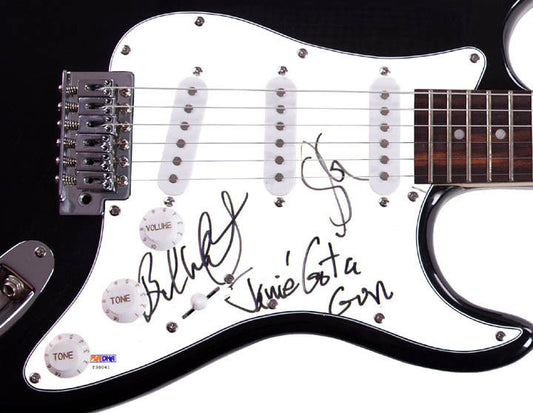 Details about  Aerosmith Autographed Signed Guitar w Lyrics PSA/DNA