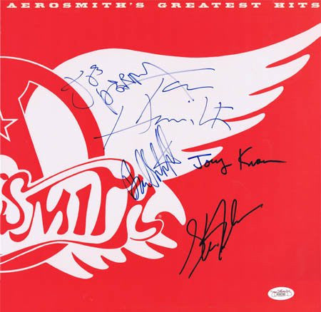 Autographed Aerosmith JSA Unframed Signed Album - Autographed CD's