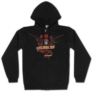 Guns N' Roses Bouquet Zip Hoodie