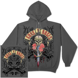 Guns N' Roses Dripping Dagger Zip Hoodie