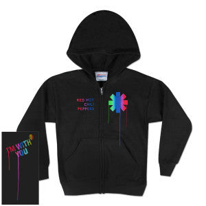 Red Hot Chili Peppers Paint Drip Juniors Zip Hoodie
