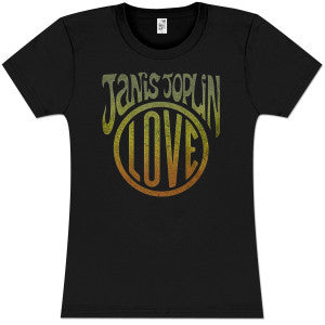 Janis Joplin Love Girlie T-Shirt