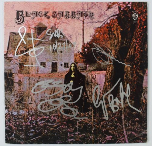 BLACK SABBATH Signed Autograph Album LP by All 4 Ozzy Osbourne, Tony Iommi +