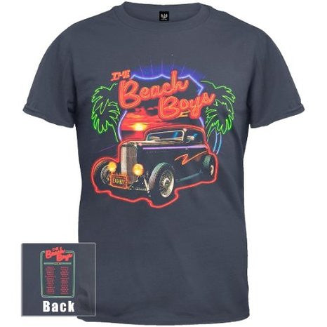 Beach Boys - Neon Logo And Palms 2010 Tour T-Shirt