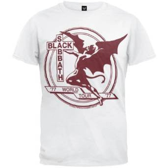 Black Sabbath - World Tour '77 T-Shirt White