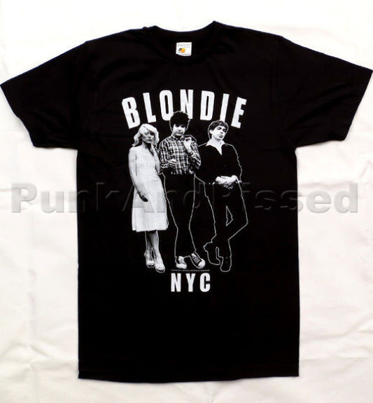 Blondie - Against The Wall - black t-shirt - Official - FAST SHIP