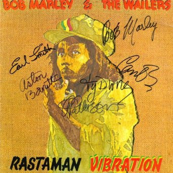 Bob Marley And The Wailers Band Signed Rastaman Vibrations Album