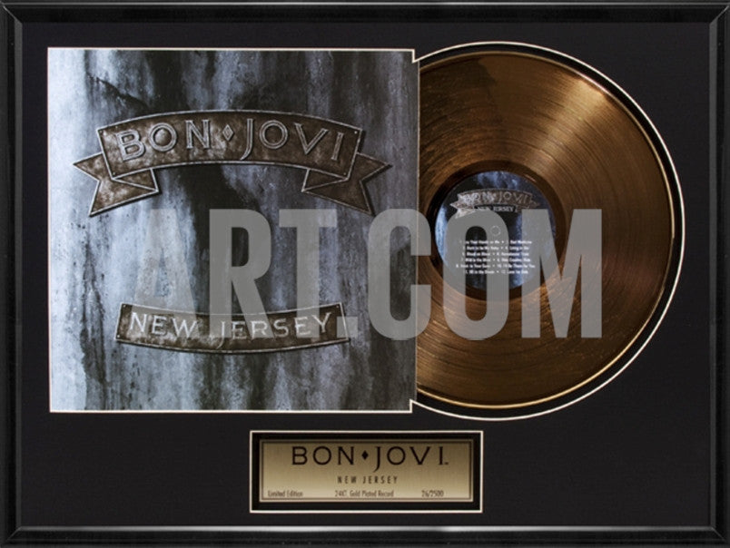 Bon Jovi - "New Jersey" Gold LP