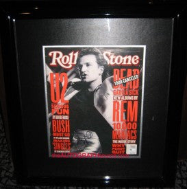 Bono Autographed Rolling Stone Magazine