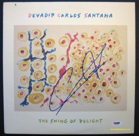 Carlos Santana Autographed Album The Swing of Delight