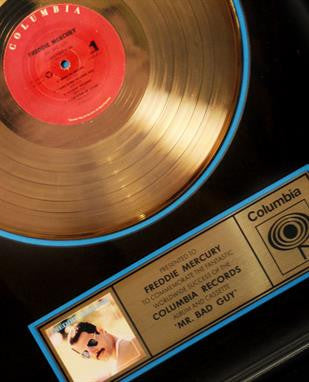 Queen / Freddie Mercury: ‘Mr Bad Guy’ Gold Record Award