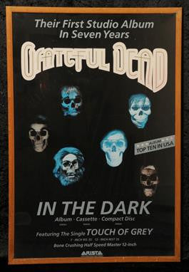 "Grateful Dead European Tour at the Rainbow card concert poster 1978