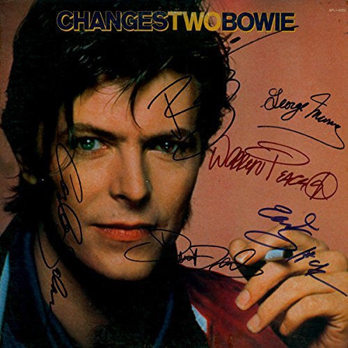 David Bowie Band Signed Changes Two Bowie Album