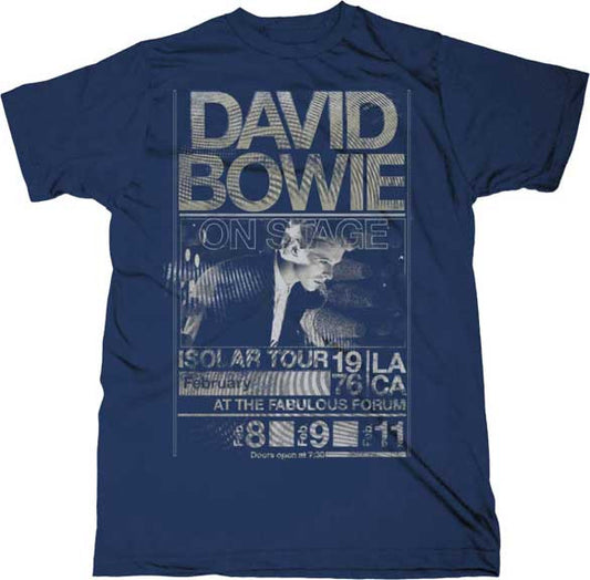David Bowie ISolar Tour 1976 Mens Vintage Style Tee Shirt