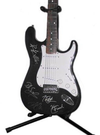 Def Leppard Authentic Band Signed Autographed Guitar COA