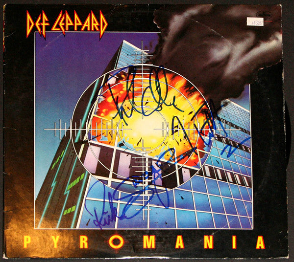 Def Leppard Signed "Pyromania" Album