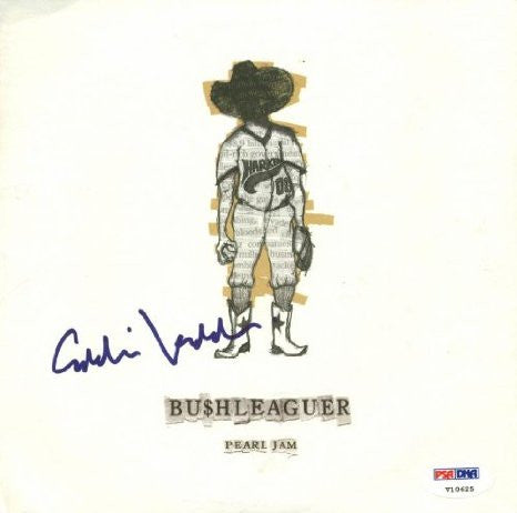 EDDIE VEDDER PEARL JAM AUTHENTIC SIGNED MINI ALBUM W/ VINYL CERTIFICATE OF AUTHENTICITY PSA/DNA #V10625