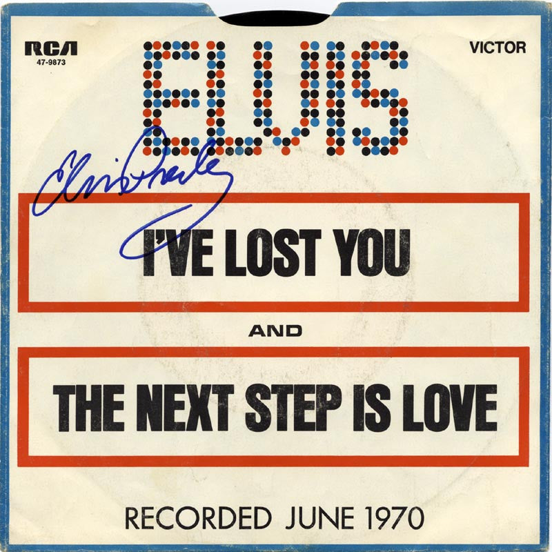 ELVIS PRESLEY Signed LP "I've Lost You"